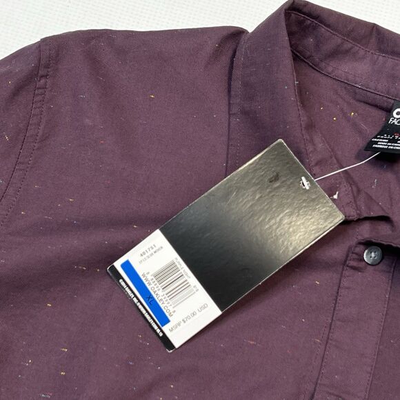 Oakley Shirt Mens XL Purple Splatter Paint Factory Pilot Button Up Lng Sleve NEW - Picture 4 of 13